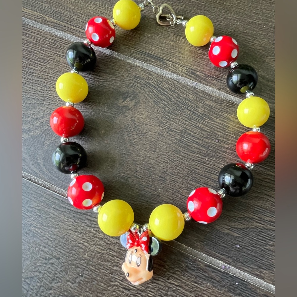 Disney Minnie Mouse Bauble Necklace Jewelry Mickey